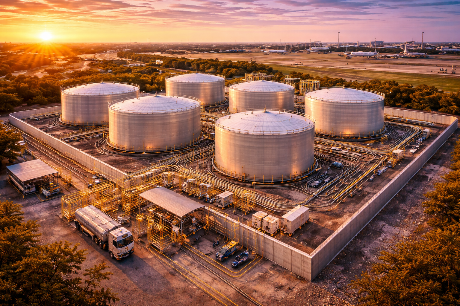 Airport Jet Fuel Farm